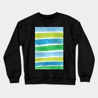 Watercolor: Sea Stripes Crewneck Sweatshirt